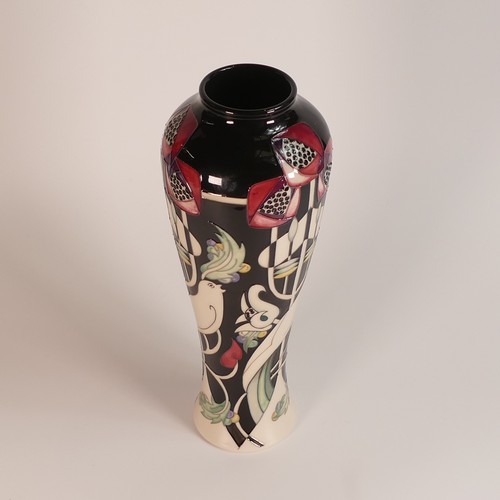 1256 - Moorcroft vase, Talwin designed by Nicola Slaney. (H: 37cm)