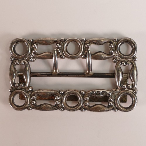 1426 - Silver belt buckle, hallmarked for London 1893, 49.2g.