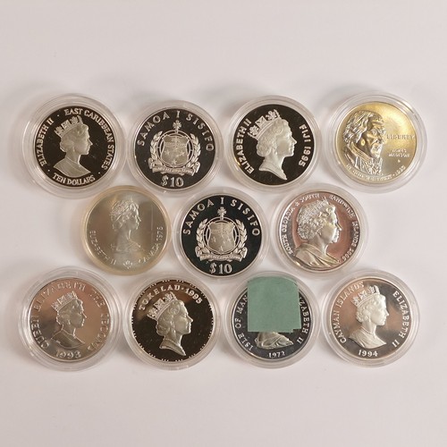 1463 - 11 x 1oz (28.28g) appx. sterling Silver coins.  All electronically tested as solid .925 sterling sil... 