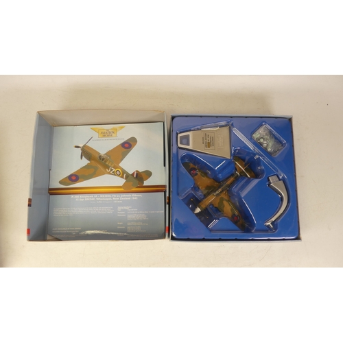 157 - Three 1:72 Scale Corgi 'The Aviation Archive' WWII to include AA36502 Hawker Typhoon IB - Sqn. Ldr R... 