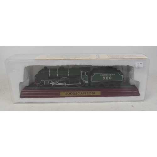 178 - A Selection of Seven Locomotives on wooden plinths to include Duchess LMS, SNCB 12 Class, LNER 