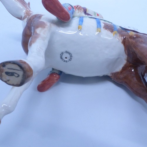 86 - Beswick Indian on Skewbald horse 1391