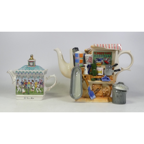 324 - Two Novelty Teapots to include One Cardew design 'T.Pott & Sons' and One Sadler 'The Tennis Match'. ... 