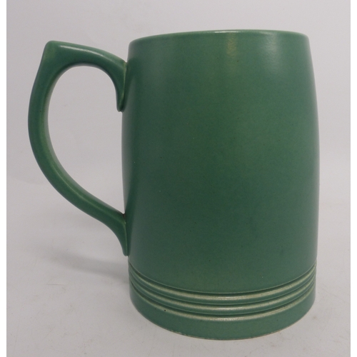 202 - Wedgwood Keith Murray green tankard.