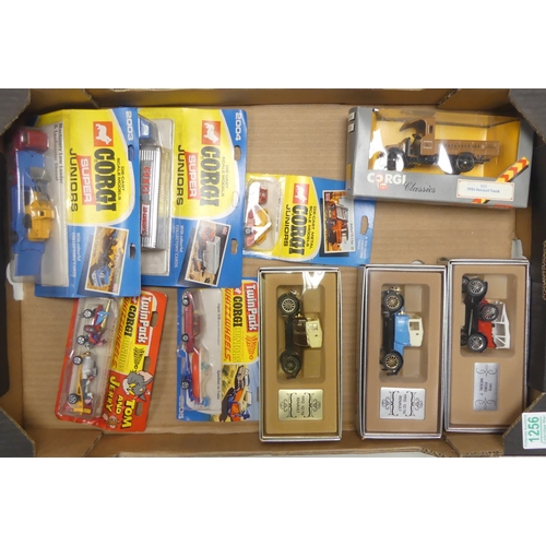 586 - Collection of Corgi to include Juniors Whizzwheels Tom & Jerry, Jaguar XJ6, Machinery low loader & l... 