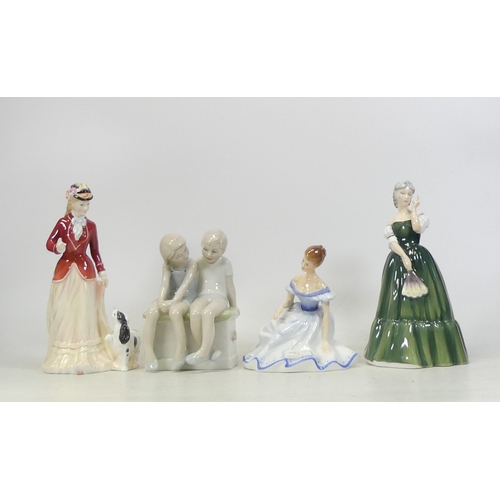 67 - Three Royal Doulton to include Sarah HN3384, Gillian(seconds)HN3042, Marjorie HN2788 also Reflection... 