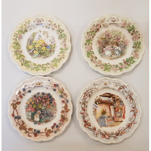 211 - Royal Doulton Brambly Hedge set of Four Season's plates, diameter 20.5cm (4).