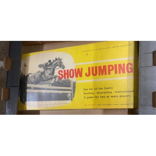 588 - Boxed Fernel Developments LTD Show Jumping Game, contents not checked but appears largely complete, ... 