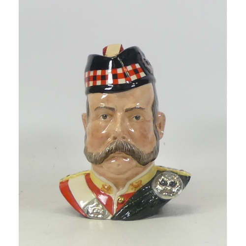 41 - Royal Doulton, Large Character Decanter William Grant with Dress Sword Handle. Contents sealed.