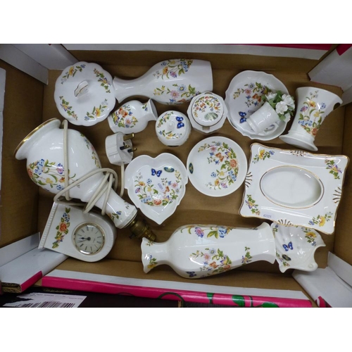 227 - Aynsley Cottage Garden items to include lamp base, shaped dishes, vases both small and large, dishes... 
