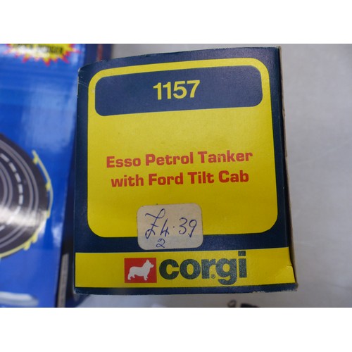 206 - Corgi 1157 Esso petrol tanker with Ford tilt cab, in box.