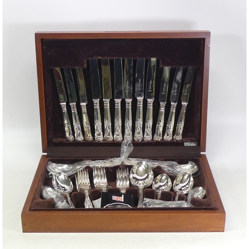 214 - Cooper Lundlam Silverplated Canteen of Cutlery, Made in  Sheffield, England.