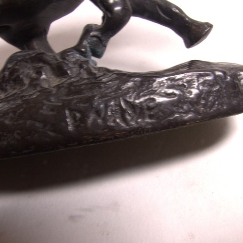 178 - After Antoine-Louis Barye (1795-1875). A bronze model 'Elephant du Senegal', signed, 12.5cm high, ta... 