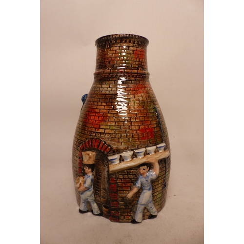 208 - Burleigh Ware bottle kiln/oven vase, height 20cm.
