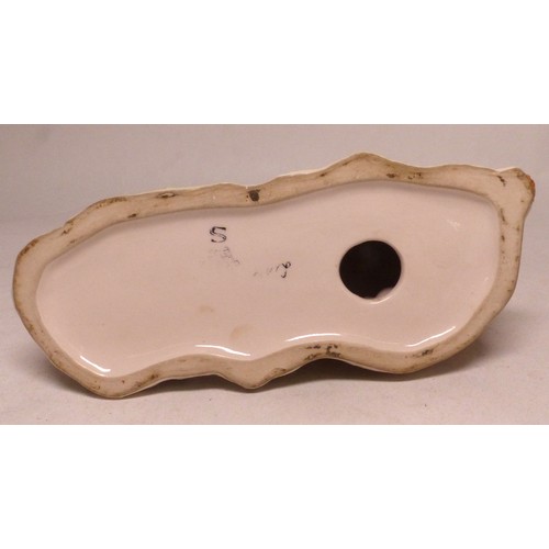 179 - Saxony ceramic Lion - Felis Leo figure, length 18cm.