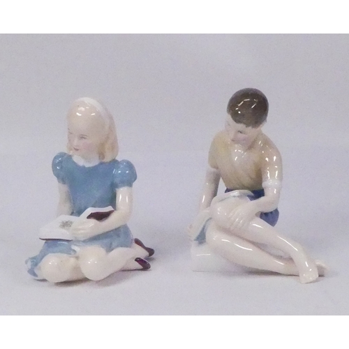 47 - Two Royal Doulton character figures to include Treasure Island HN2243 and Alice HN2158. (H: 13.5cm) ... 