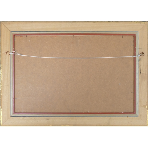 607 - Framed textured oil painting depicting Children playing and paddling in the sea. measures 42cm high ... 