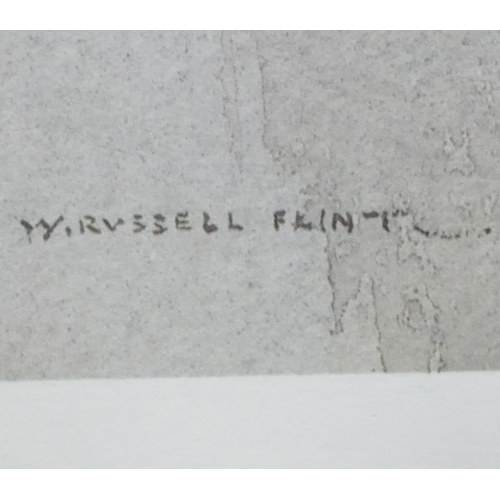 554 - William Russell Flint: a framed and pencil signed artist's print, limited edition no.102 of 850, of ... 