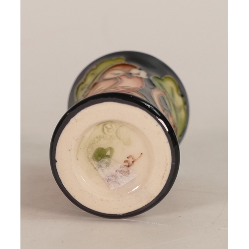 409 - Moorcroft The Owl Miniature Vase 158/2, Height 5cm.