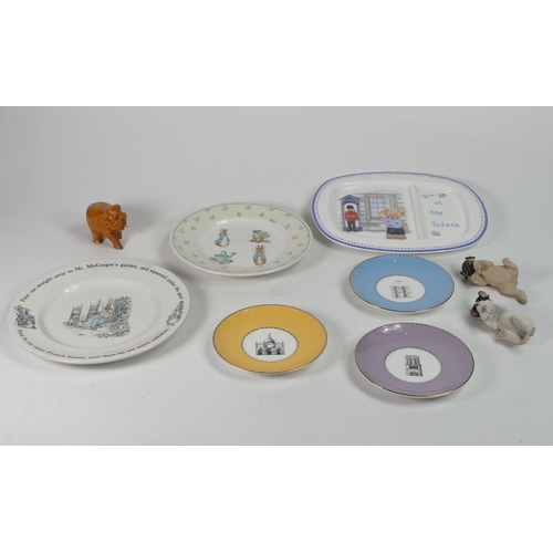 569 - Wedgwood selection to include:- 'Tea at the Palace plate', two Peter Rabbit plates, three 'Grand Tou... 