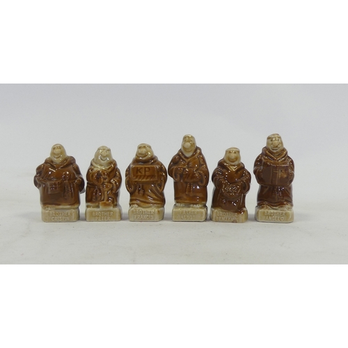 13 - Wade selection of Whimsies Monks to include:- Brother Peters, Angelo, Frances, Benjamin, Crispin, & ... 