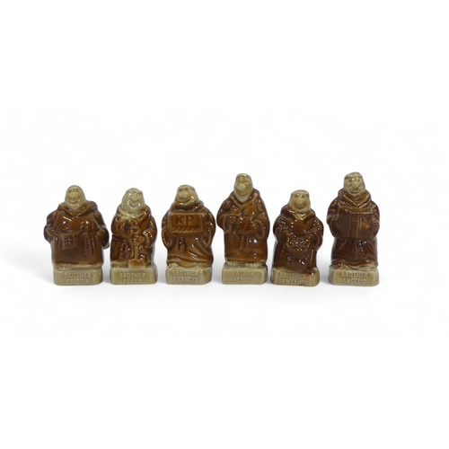 13 - Wade selection of Whimsies Monks to include:- Brother Peters, Angelo, Frances, Benjamin, Crispin, & ... 