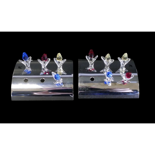 Swarovski Crystal 2002-2004 Renewal Gift mini Tulips with stands ...