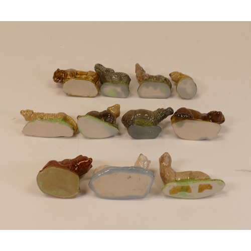 93 - Wade Whimsies selection to include:- Squirrel, wolf, brown bear, weasel, hippopotamus, racoon, eleph... 