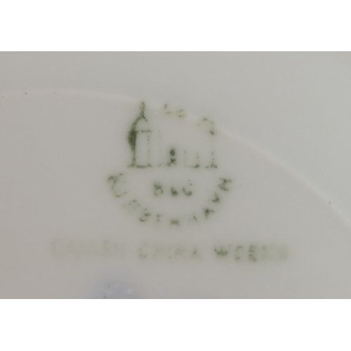 478 - Royal Copenhagen Bing and Grondahl porcelain set of plates & tureen (A/F), hand painted in the Dresd... 