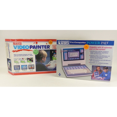 V-tech pre computer power pad together with V-tech video painter, both ...