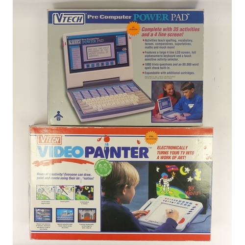 V-tech pre computer power pad together with V-tech video painter, both ...