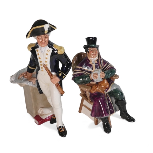 255 - Royal Doulton Character Figures to include:-  The Coachman HN2262 together with The Captain HN2260.T... 