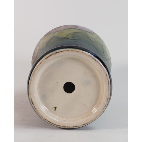 231 - Moorcroft lamp base decorated in the Anemone design, 1980, h.27cm.