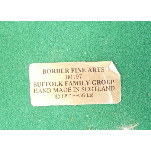 291 - Border Fine Arts Suffolk Family Group, model no.B0197 by Ray Ayres, limited edition no.624 of 1250.