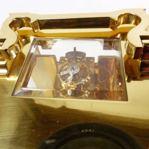 A David Peterson brass carriage clock, circa 1990, retailed by JJ ...
