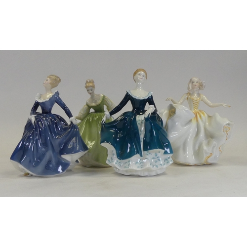 239 - Royal Doulton lady figures to include Sweet Seventeen HN2734, Janine HN2461, Fragrance HN HN2334 and... 