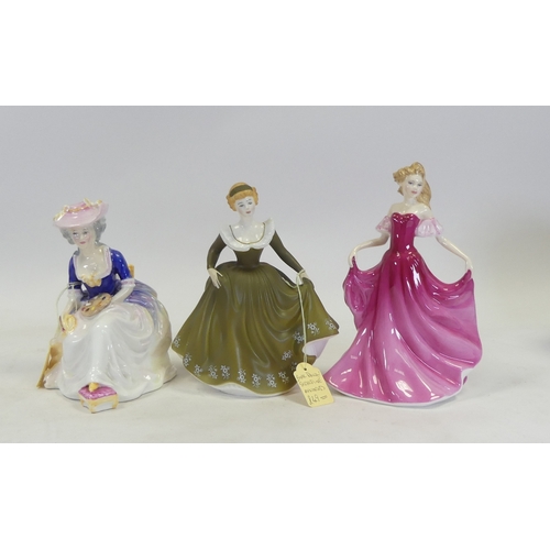 238 - Royal Doulton Lady Figurines to include:- Emma HN3714, Geraldine HN2348, Kathleen HN3100, tallest:-2... 