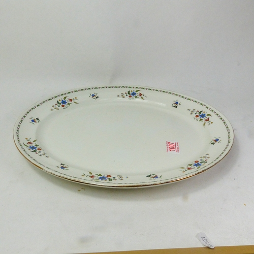 82 - Shelley Chelsea 11280 pattern large oval platter, diameter 42cm.