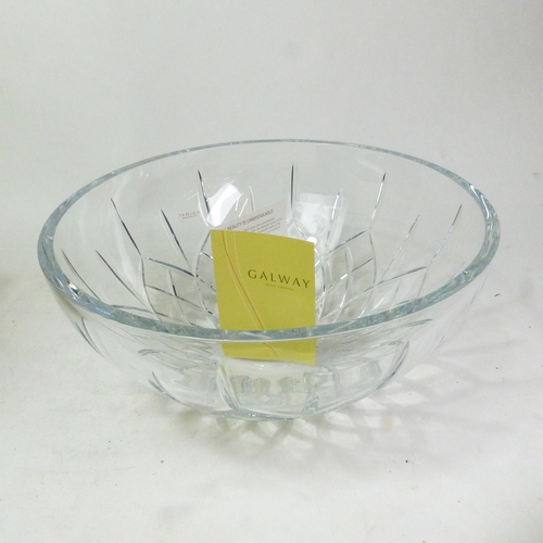 281 - A boxed Galway Crystal Fruit Bowl, diameter 28cm.