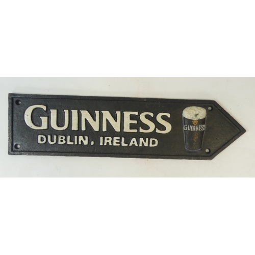 216 - Guinness cast iron advertising sign. (L: 39cm)