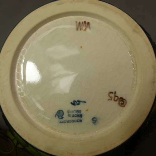 129 - Moorcroft baluster vase in the Lamia design, height 24cm.