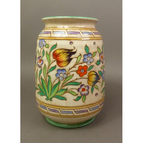 203 - Bursley Ware Charlotte Rhead vase, height 18.5cm.