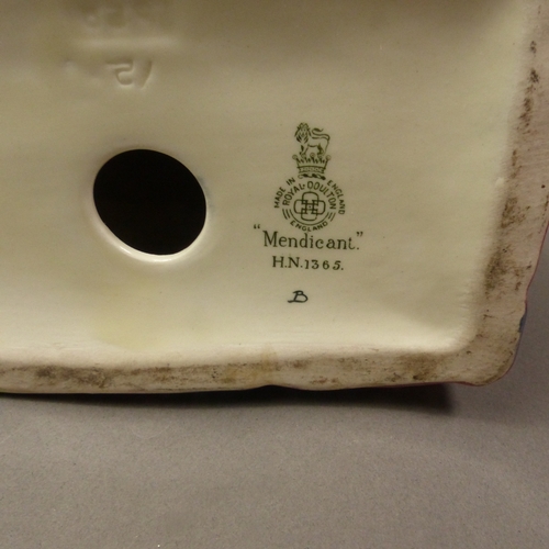 3 - Royal Doulton character figure Mendicant HN1365.