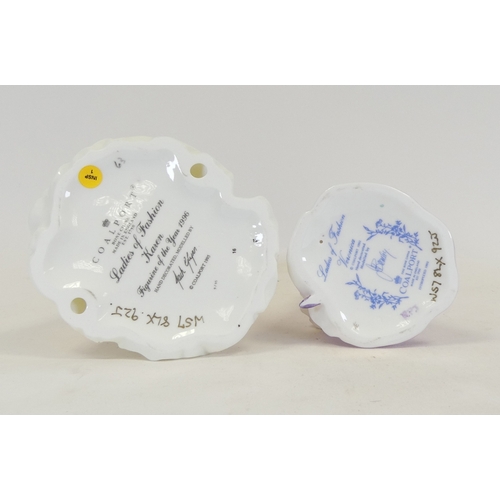 68 - Coalport Ladies of Fashion Figurines to include:- Veronica, Karen (with certificate), Tallest:-22cm ... 