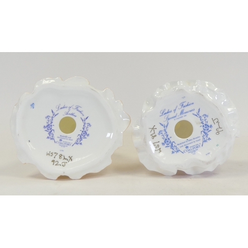 65 - Coalport Ladies of Fashion Figurines to include:- Special Memories, Anthea. Tallest:-20cm complete w... 