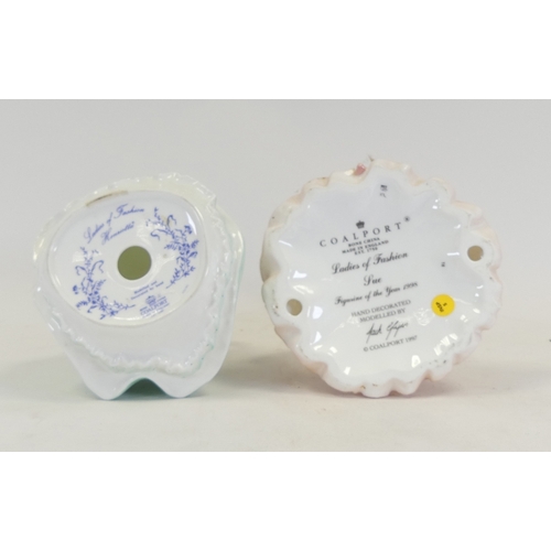 17 - Coalport lady figures to include Ladies of Fashion, Henrietta and Sue. (H: 21cm) (2)