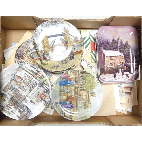 427 - Royal Doulton collectors plates from the Window Shopping series, together with Davenport Bradex Crie... 