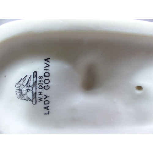 31 - Rare W H Goss figure of Lady Godiva, height 11cm.