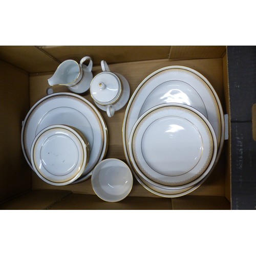 383 - Noritake 'Doral (2591) large collection to include:- Teacups, saucers, side plates, milk jug, lidded... 