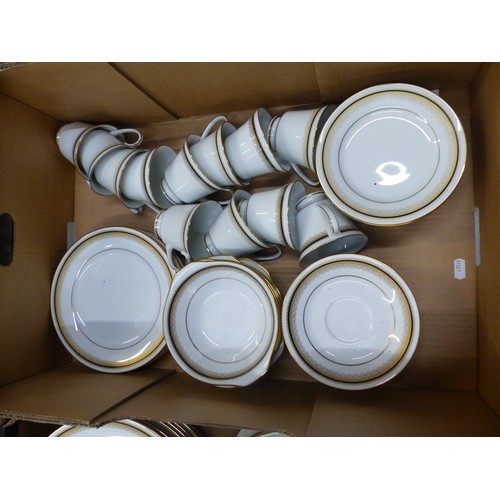 383 - Noritake 'Doral (2591) large collection to include:- Teacups, saucers, side plates, milk jug, lidded... 